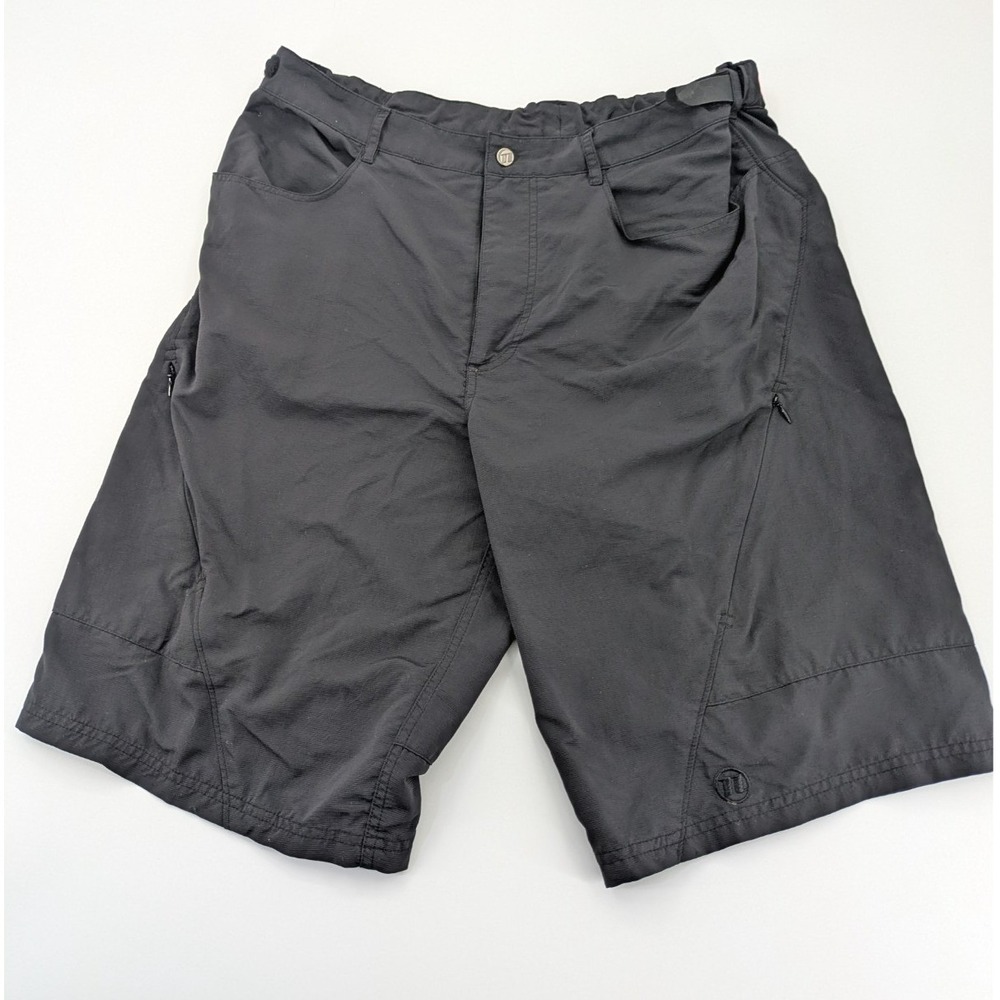 Novara Mens Size Large Cycling Shorts Black Mountain Bike MTB Cargo‎ Pockets